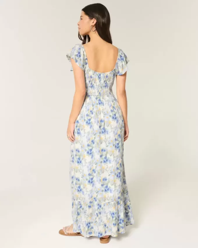 Rochie maxi pe umeri Rochie maxi pe umeri