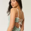Rochie midi cu alunecare cu spatele deschis din amestec de in Rochie midi cu alunecare cu spatele deschis din amestec de in