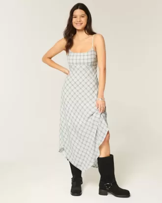 Rochie midi cu tiv asimetric