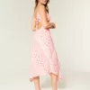 Rochie midi cu tiv asimetric Rochie midi cu tiv asimetric