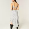 Rochie midi cu tiv asimetric Rochie midi cu tiv asimetric