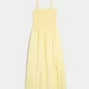 Rochie midi fără bretele din amestec de in Rochie midi fără bretele din amestec de in