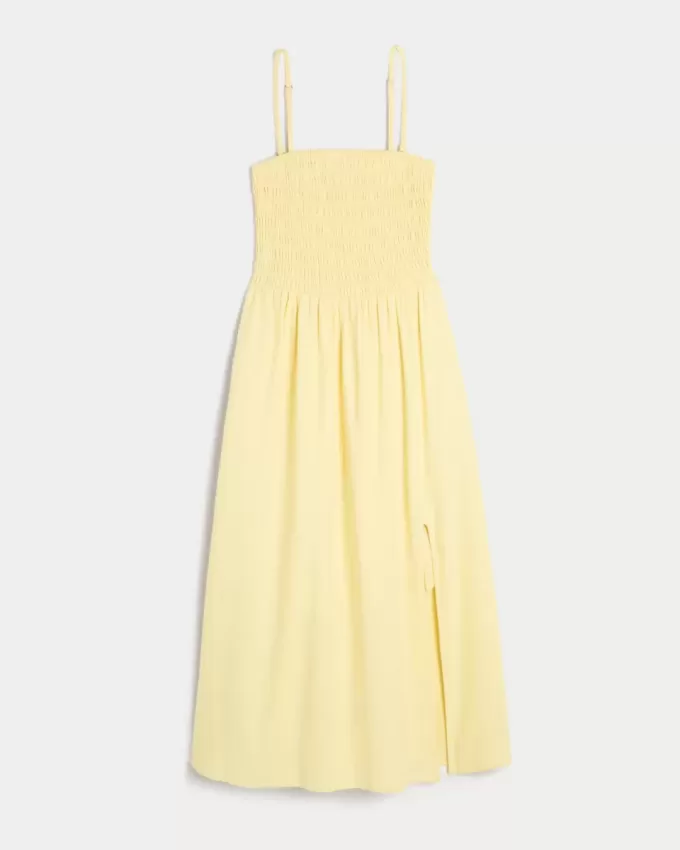 Rochie midi fără bretele din amestec de in Rochie midi fără bretele din amestec de in