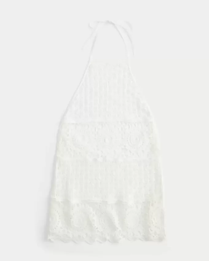 Rochie mini acoperită în stil croșetat Rochie mini acoperită în stil croșetat