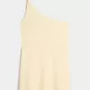 Rochie mini asimetrică din amestec de in Rochie mini asimetrică din amestec de in