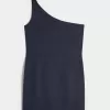 Rochie mini asimetrică din amestec de in Rochie mini asimetrică din amestec de in