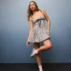Rochie mini Bubble cu decolteu în V Rochie mini Bubble cu decolteu în V