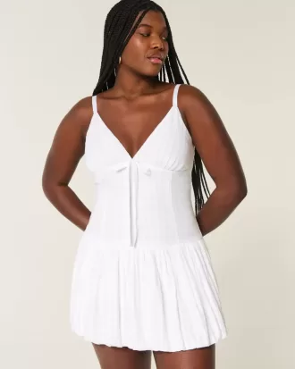 Rochie mini Bubble cu decolteu în V