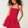Rochie Mini Bubble Skort Halter Rochie Mini Bubble Skort Halter