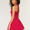 Rochie Mini Bubble Skort Halter Rochie Mini Bubble Skort Halter