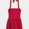Rochie Mini Bubble Skort Halter Rochie Mini Bubble Skort Halter