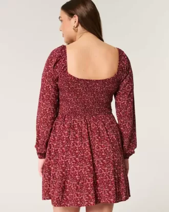 Rochie mini Cinch Bust cu maneca lunga