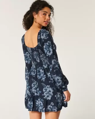 Rochie mini Cinch Bust cu maneca lunga