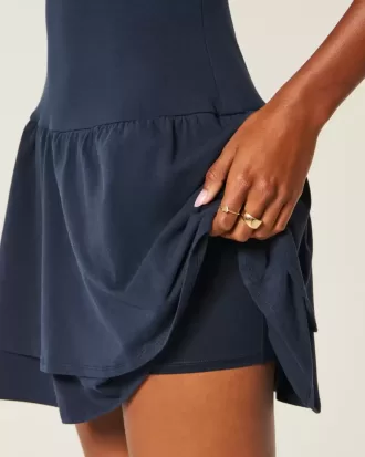 Rochie mini cu etaje din tricot