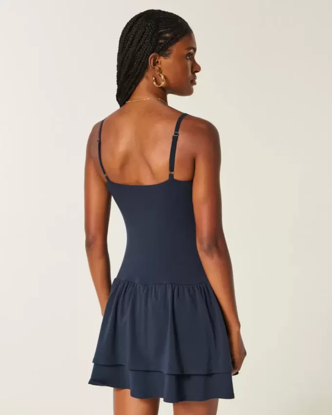Rochie mini cu etaje din tricot Rochie mini cu etaje din tricot