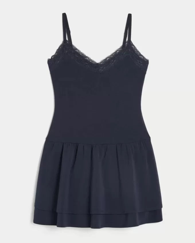Rochie mini cu etaje din tricot Rochie mini cu etaje din tricot