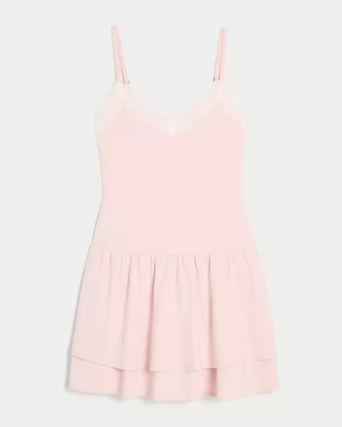 Rochie mini cu etaje din tricot Rochie mini cu etaje din tricot
