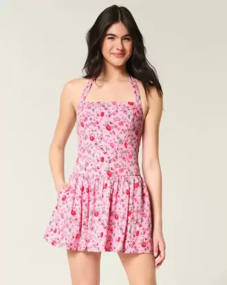 Rochie mini cu talie scazuta