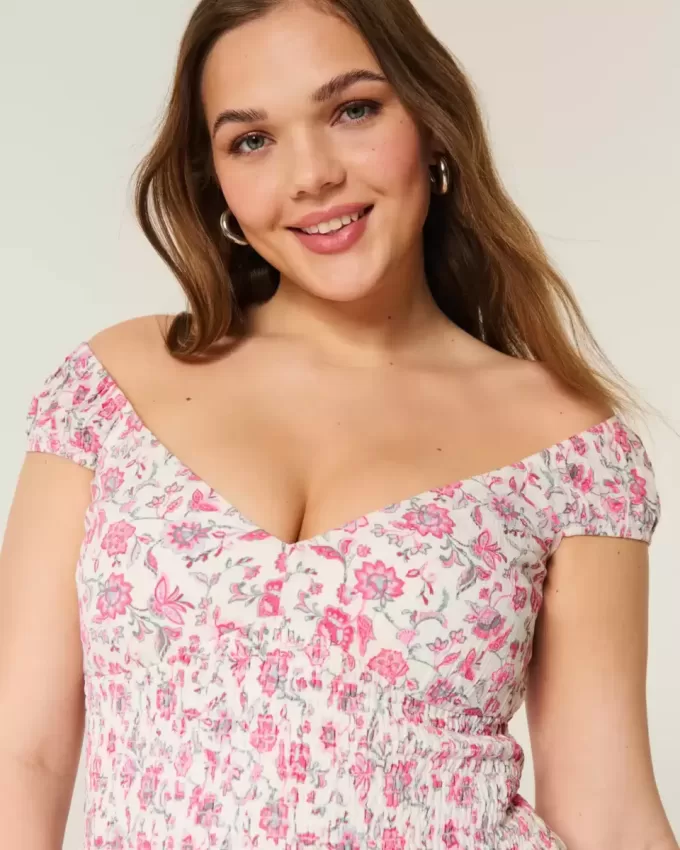 Rochie mini cu tiv asimetric fără umăr Rochie mini cu tiv asimetric fără umăr