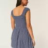 Rochie mini cu tiv asimetric fără umăr Rochie mini cu tiv asimetric fără umăr