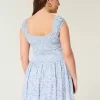 Rochie mini cu tiv asimetric fără umăr Rochie mini cu tiv asimetric fără umăr
