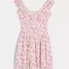 Rochie mini cu tiv asimetric fără umăr Rochie mini cu tiv asimetric fără umăr