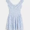 Rochie mini cu tiv asimetric fără umăr Rochie mini cu tiv asimetric fără umăr