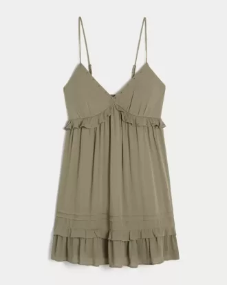Rochie mini cu volane împletite Rochie mini cu volane împletite