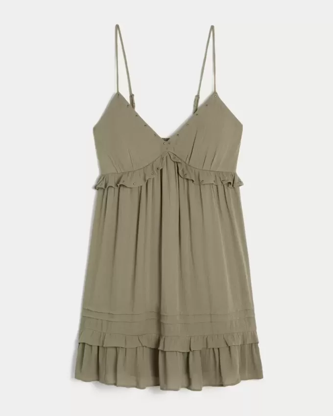 Rochie mini cu volane împletite Rochie mini cu volane împletite