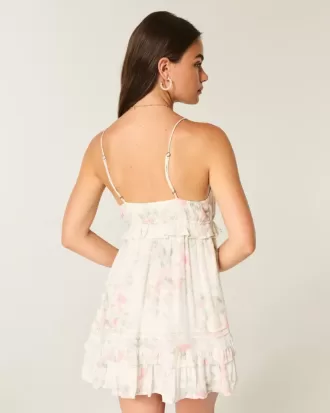 Rochie mini cu volane împletite Rochie mini cu volane împletite