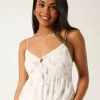 Rochie mini din șifon cu tiv asimetric Rochie mini din șifon cu tiv asimetric