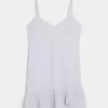 Rochie mini din șifon cu volan Rochie mini din șifon cu volan