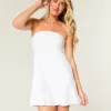 Rochie mini fără bretele din amestec de in Rochie mini fără bretele din amestec de in