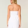 Rochie mini fără bretele din amestec de in Rochie mini fără bretele din amestec de in