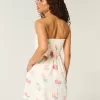 Rochie mini fără bretele din amestec de in Rochie mini fără bretele din amestec de in