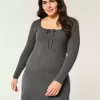 Rochie Mini Skater din tricot pulover Rochie Mini Skater din tricot pulover