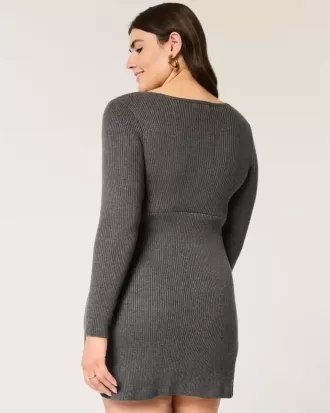 Rochie Mini Skater din tricot pulover