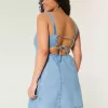 Rochie mini structurată din amestec de in Rochie mini structurată din amestec de in