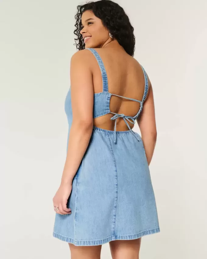 Rochie mini structurată din amestec de in Rochie mini structurată din amestec de in