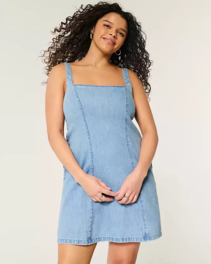 Rochie mini structurată din amestec de in Rochie mini structurată din amestec de in