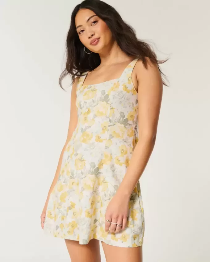 Rochie mini structurată din amestec de in Rochie mini structurată din amestec de in