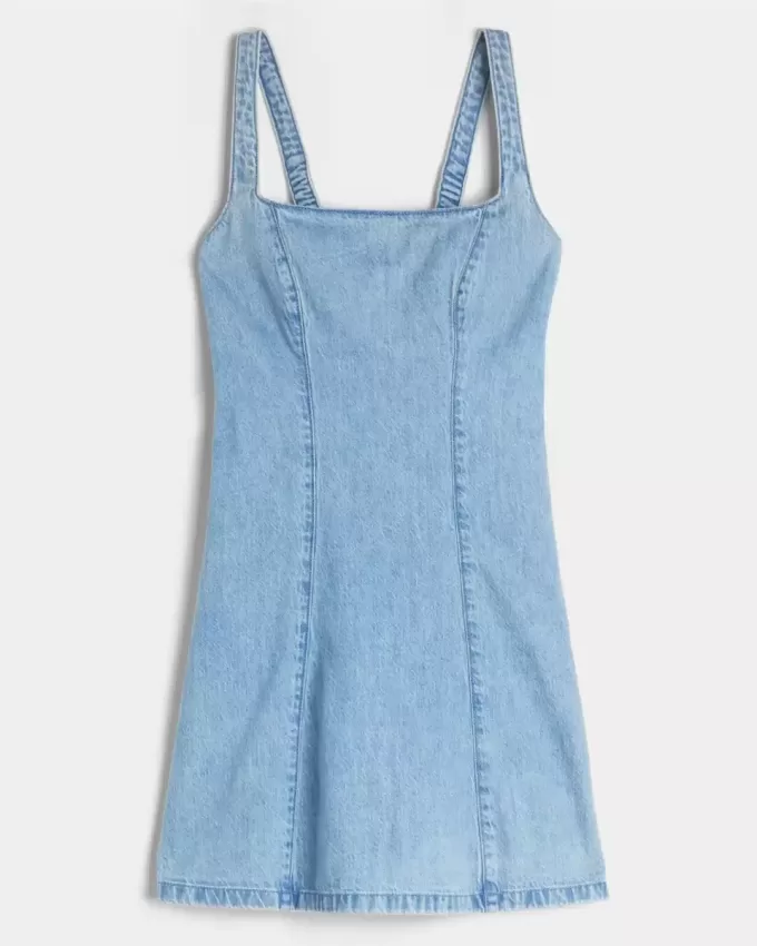 Rochie mini structurată din amestec de in Rochie mini structurată din amestec de in