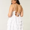 Rochie mini tip babydoll cu decolteu în V Rochie mini tip babydoll cu decolteu în V