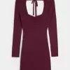 Rochie pulover cu mânecă lungă Cinch Bust cu spatele deschis Rochie pulover cu mânecă lungă Cinch Bust cu spatele deschis