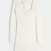 Rochie pulover cu mânecă lungă Cinch Bust cu spatele deschis Rochie pulover cu mânecă lungă Cinch Bust cu spatele deschis
