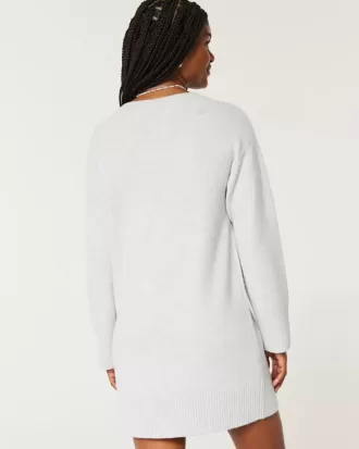 Rochie pulover din jerseu pe umeri Rochie pulover din jerseu pe umeri
