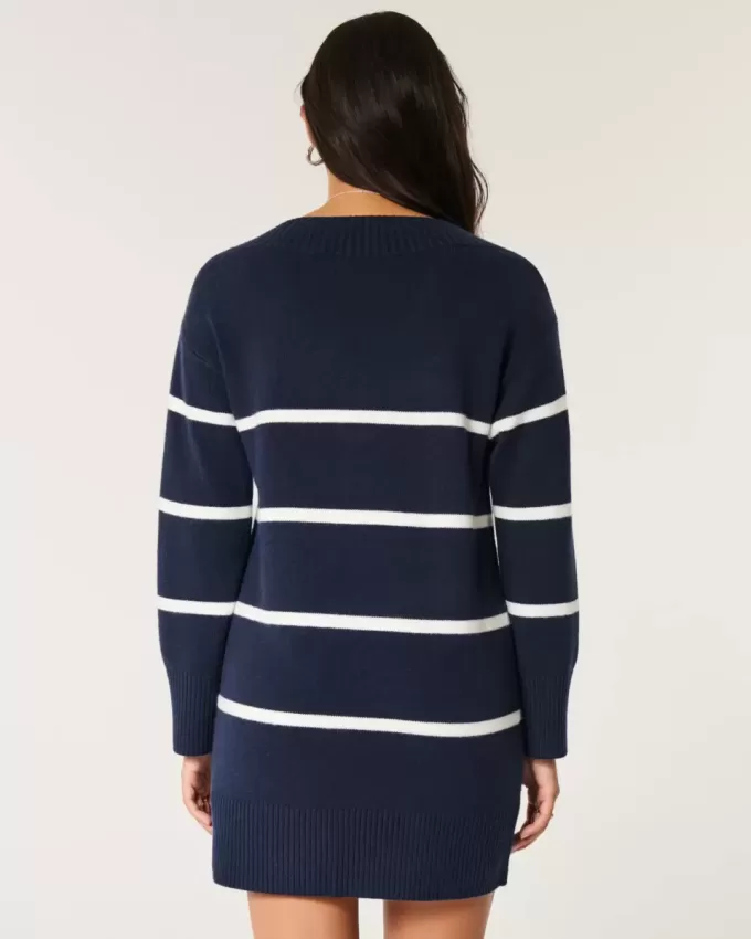 Rochie pulover din jerseu pe umeri Rochie pulover din jerseu pe umeri