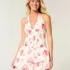 Rochie Skort cu Halter, cu două niveluri Rochie Skort cu Halter, cu două niveluri