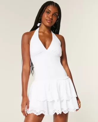 Rochie Skort cu Halter, cu două niveluri