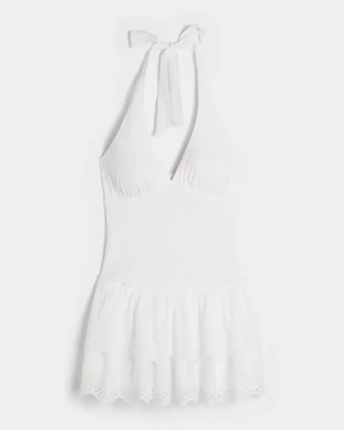 Rochie Skort cu Halter, cu două niveluri Rochie Skort cu Halter, cu două niveluri
